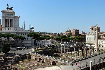 Foro de Trajano, basílica Ulpia y Columna Trajana