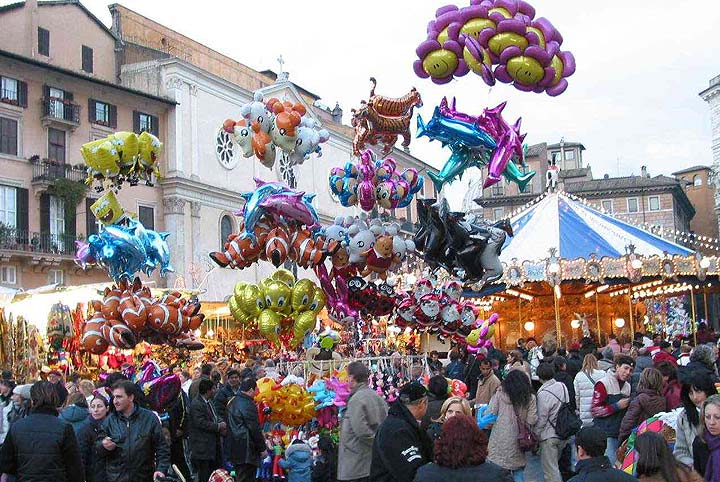 Mercadillo de Navidad en Piazza Navona