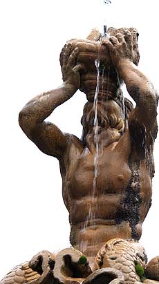 Fontana del Tritone en Piazza Barberini