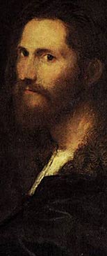 Retrato de violinista - Tiziano, c.1515