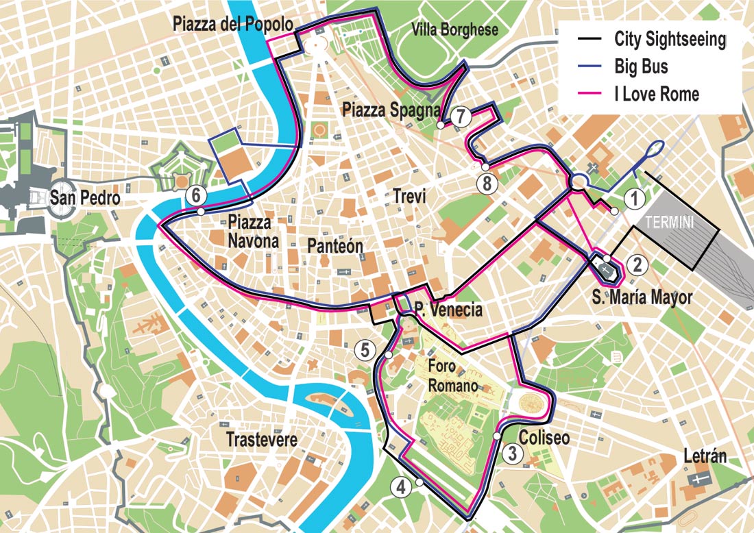 Autobuses Turísticos Por Roma Comparativa De Tarifas Y Condiciones