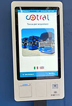 Máquinas automáticas Cotral del aeropuerto de Fiumicino