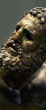 Púgil en reposo, escultura griega, ss. IV-I a.C. Púgil en reposo