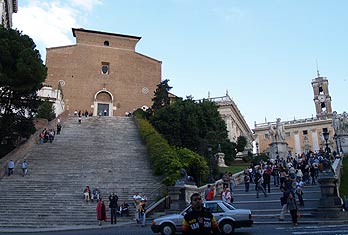 Acceso a la Piazza del Campidoglio