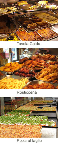 Tavola calda, rosticceria y pizza al taglio