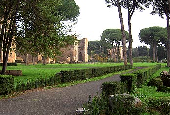 Termas de Caracalla. Jardín
