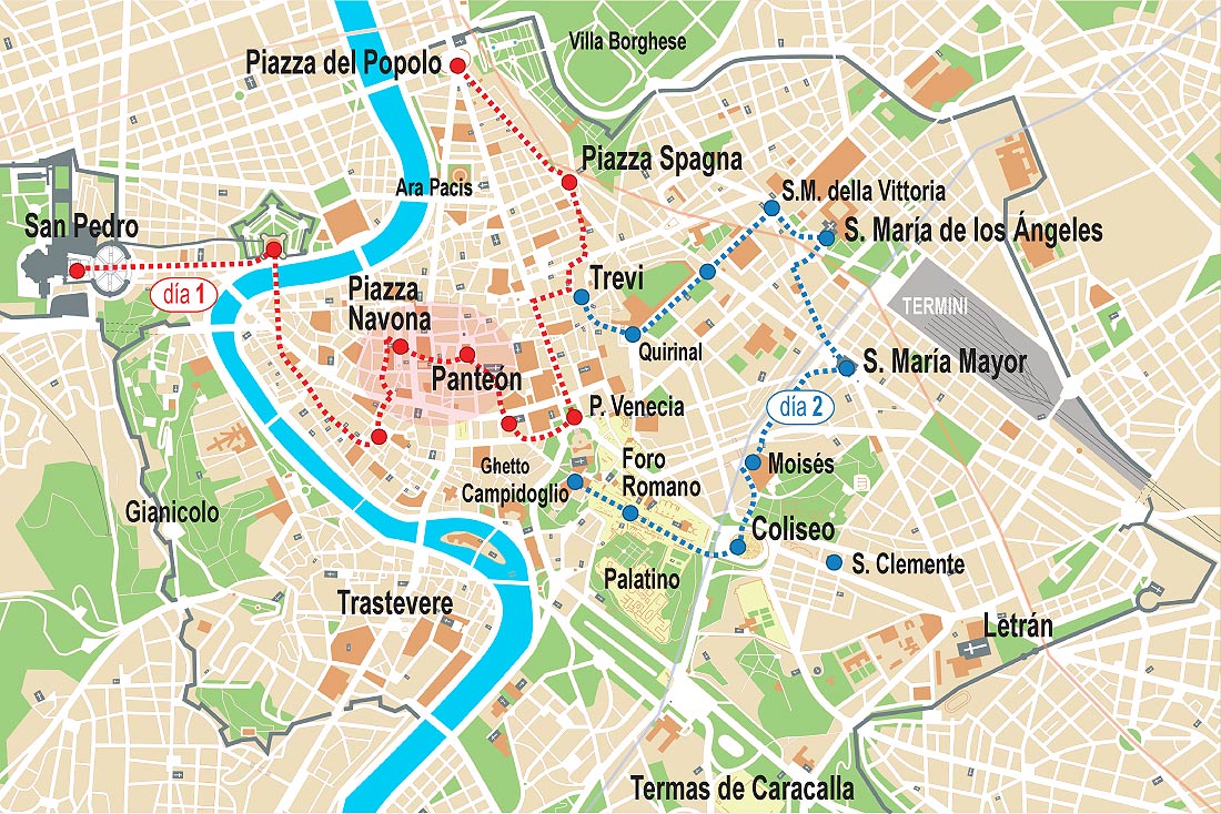 Propuesta de visitas en Roma para 2 días