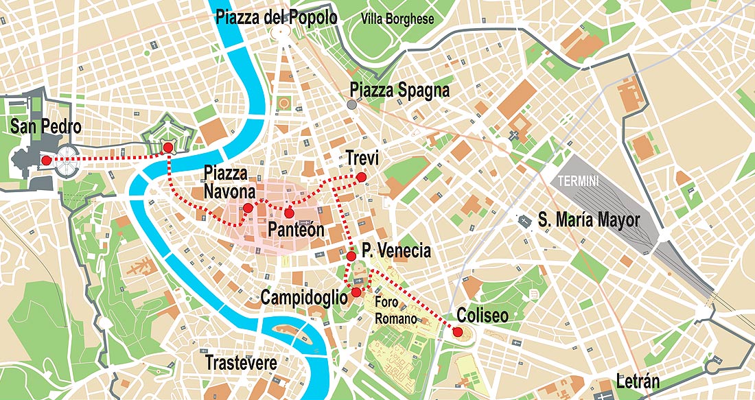 Propuesta de visitas en Roma para 1 día