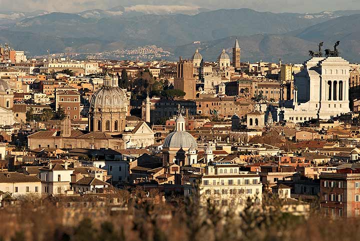 Vistas de Roma desde el Gianicolo