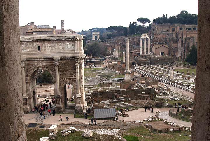 Vista del Foro desde el Tabularium