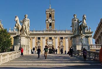 Acceso a la Piazza del Campidoglio