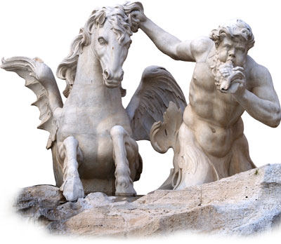 Fontana di Trevi - detalle esculturas