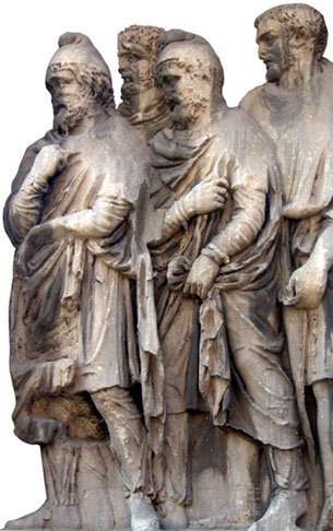 Arco de Septimio Severo - prisioneros partos