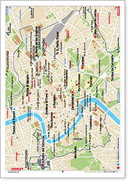 mapa de Roma