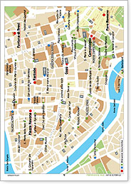 mapa de Roma centro