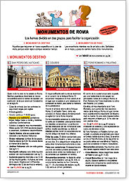 monumentos de Roma, San Pedro del Vaticano, Coliseo, Foro Romano