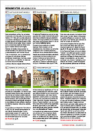 Castillo sant’Angelo, Trastevere, Termas de Caracalla