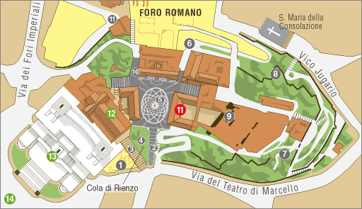 Plano del Campidoglio