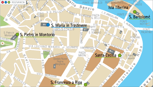 Mapa del Trastevere