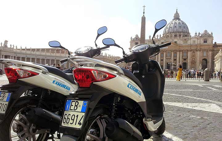 Alquiler de motos en Roma