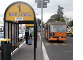 Parada autobús Cotral en Ciampino