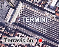 parada autobús Terravision en Termini