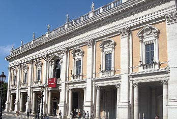 Piazza del Campidoglio. Arquitectura