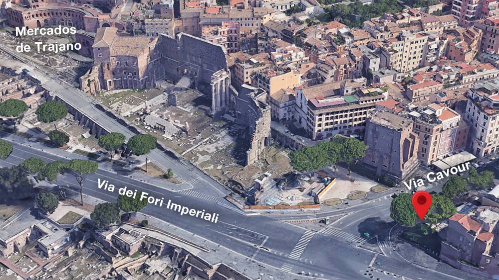 Punto de encuentro para la visita al Coliseo y Foro Romano