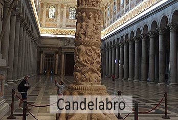 San Pablo Extramuros. Candelabro