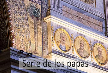 San Pablo Extramuros. Retratos de los primeros papas