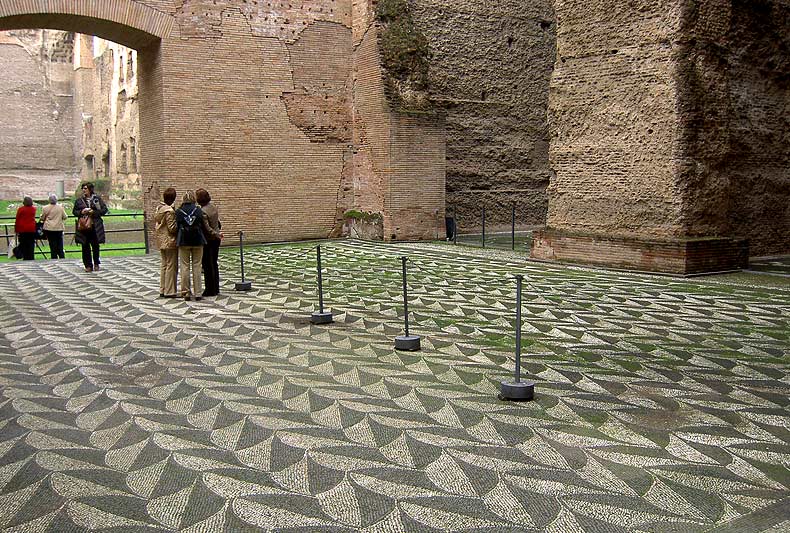 Termas de Caracalla - salas con mosaicos