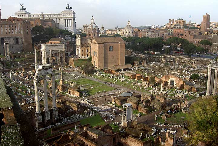 Vistas del Foro desde el Palatino