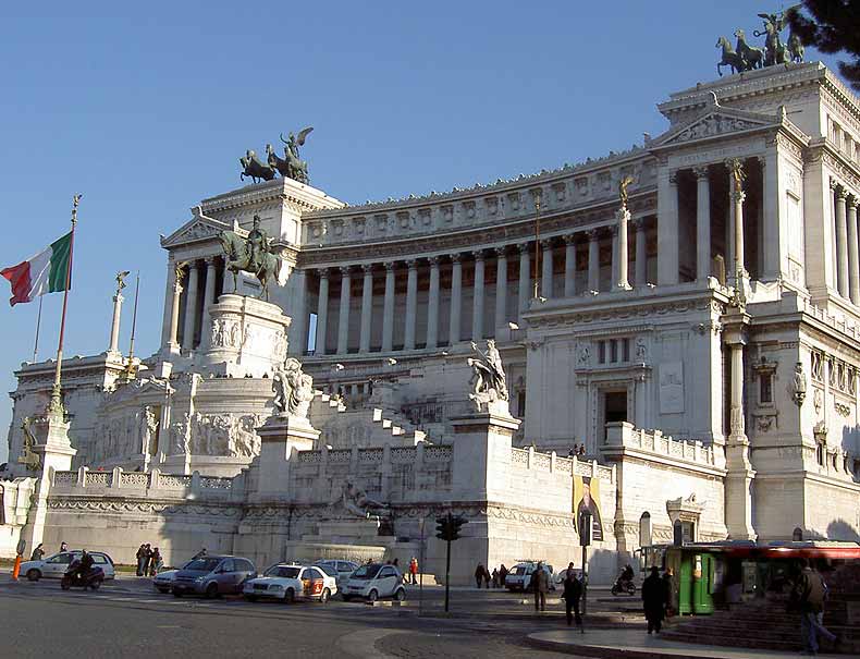 Plaza Venecia, el Monumento a Vittorio Emanuele II